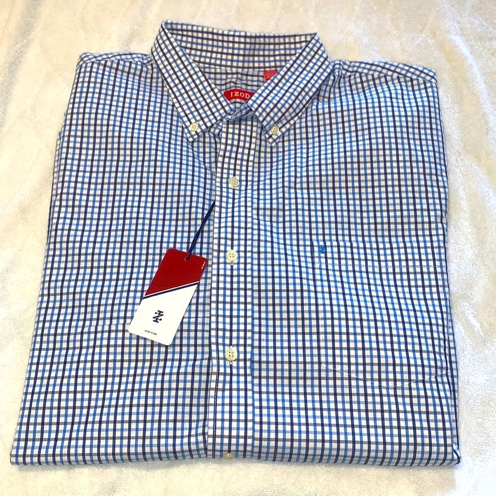 BRAND NEW MENS IZOD BUTTON UP SHIRT